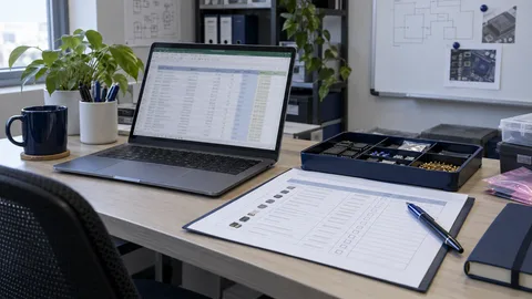 Ponazoritev preglednice BOM, kontrolnega seznama in vzorcev komponent na mizi